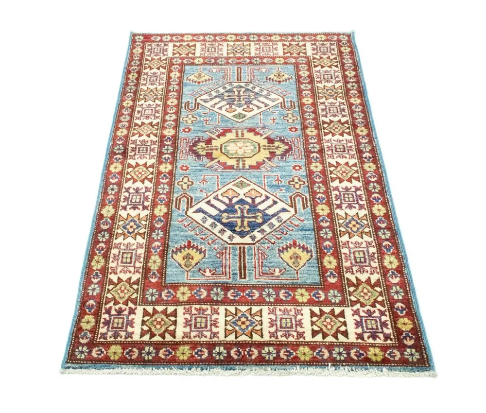 Ziegler Teppe - Kazak - 132 x 79 cm - lyseblå