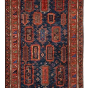 Ziegler Teppe - Kazak - 283 x 184 cm - mørkeblå