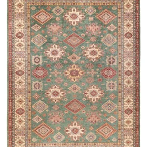 Ziegler Teppe - Kazak - 363 x 267 cm - mintgrønn