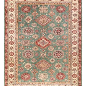 Ziegler Teppe - Kazak - 366 x 276 cm - mintgrønn