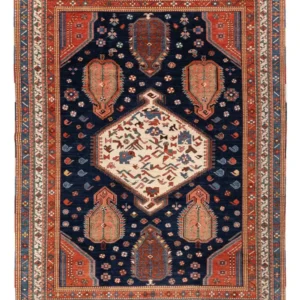 Ziegler Teppe - Kazak - 367 x 270 cm - mørkeblå