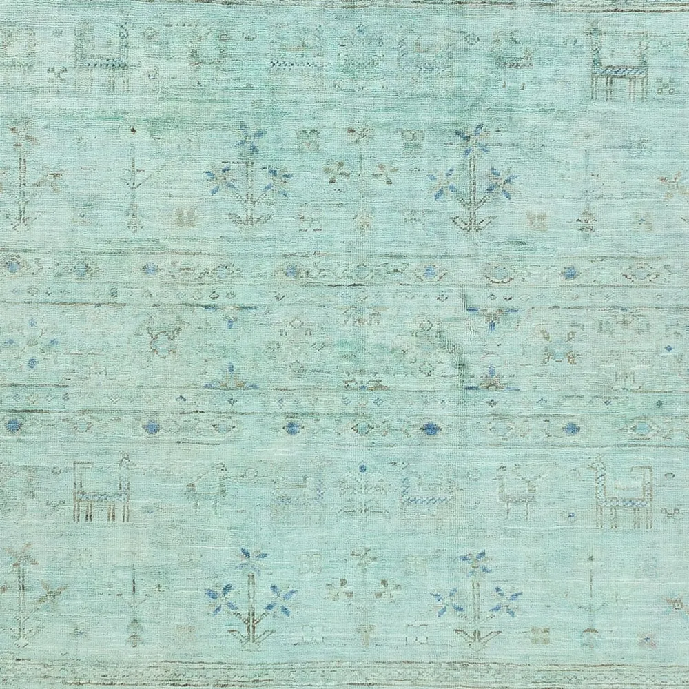 Ziegler Teppe - Moderne - 237 x 164 cm - turkis