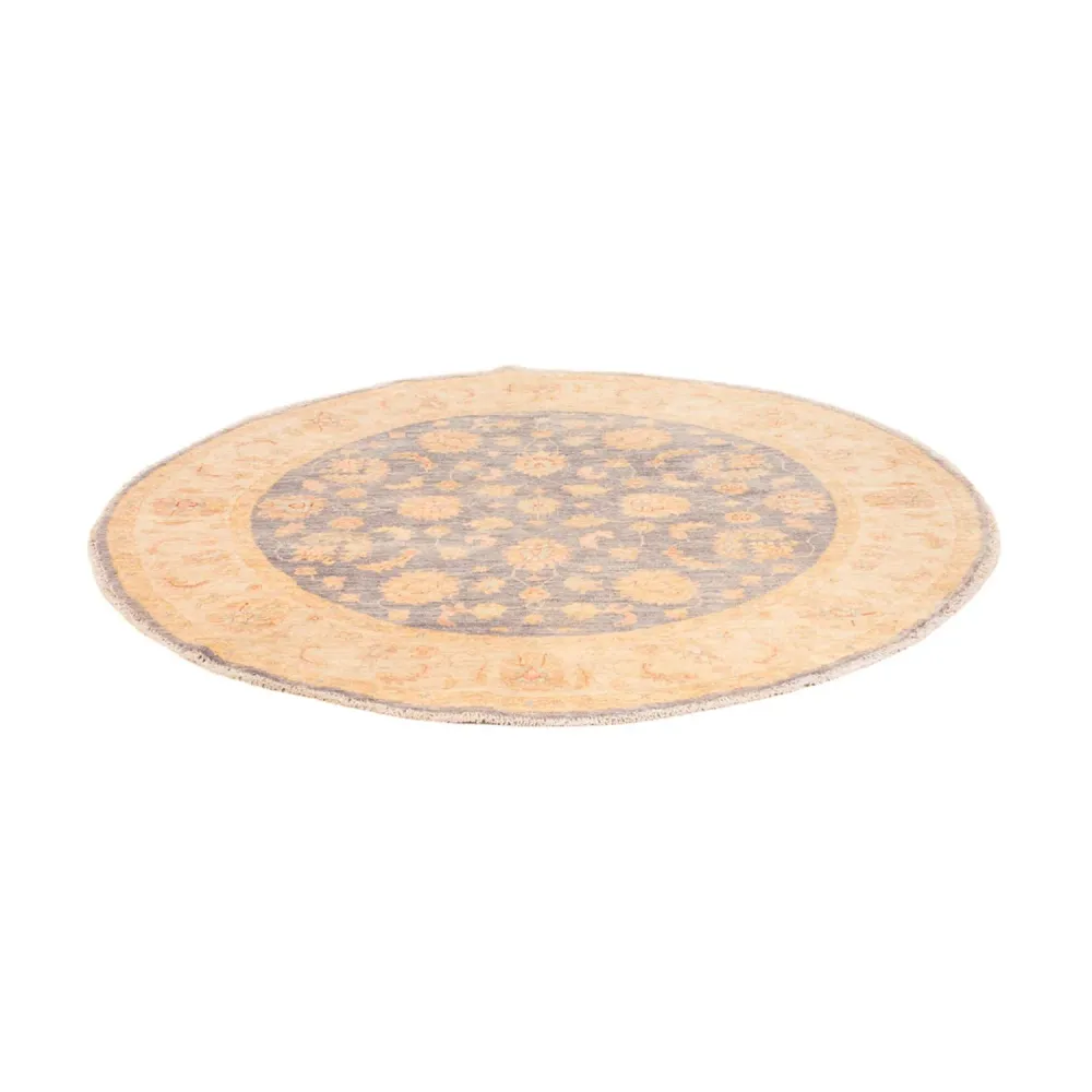 Ziegler Teppe rundt - 146 x 146 cm - havblå