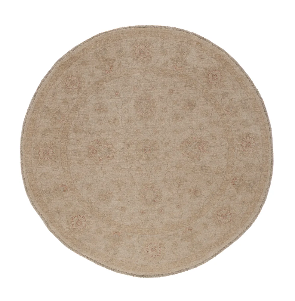 Ziegler Teppe rundt - 148 x 148 cm - lys beige