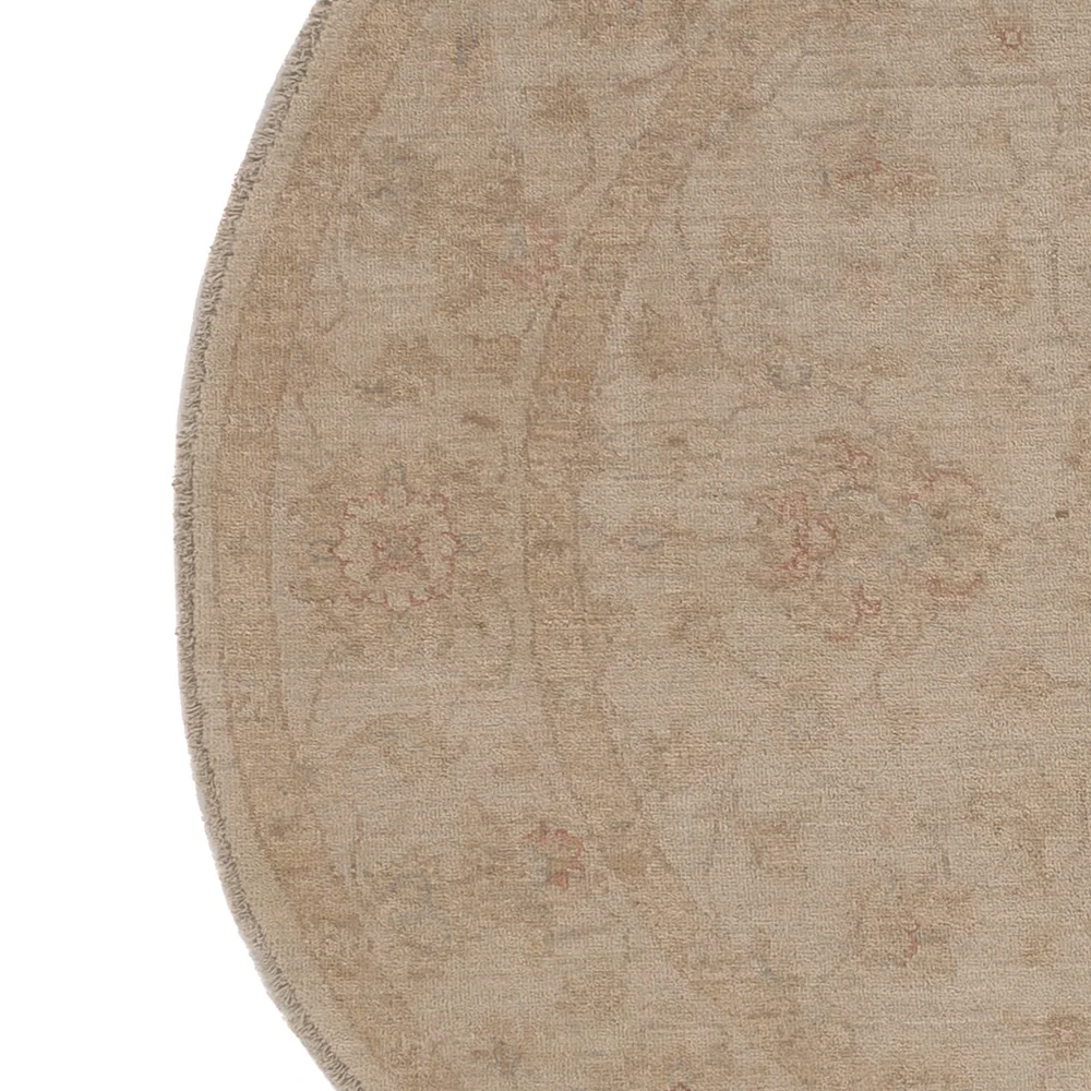 Ziegler Teppe rundt - 148 x 148 cm - lys beige