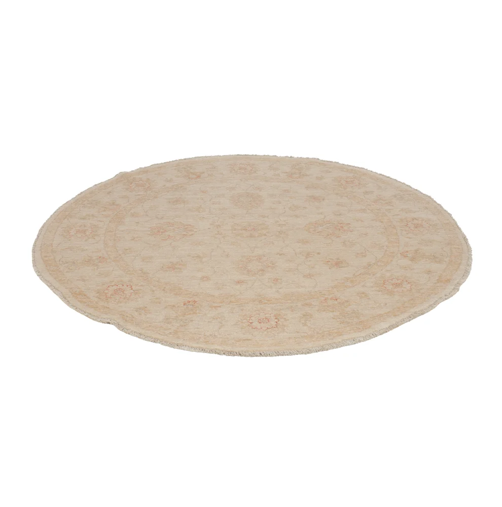 Ziegler Teppe rundt - 148 x 148 cm - lys beige