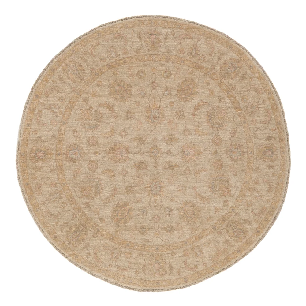 Ziegler Teppe rundt - 149 x 149 cm - lys beige