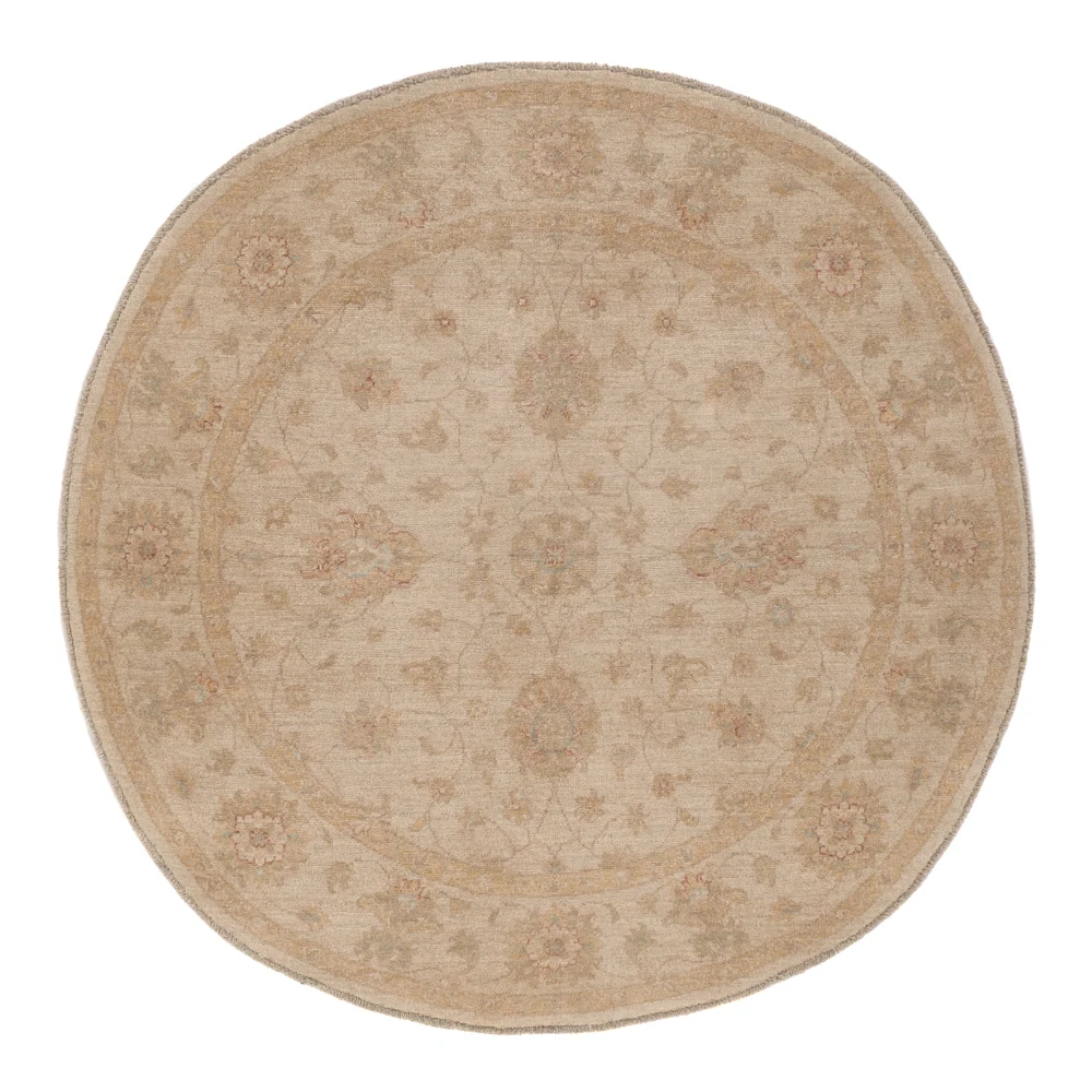Ziegler Teppe rundt - 150 x 150 cm - lys beige