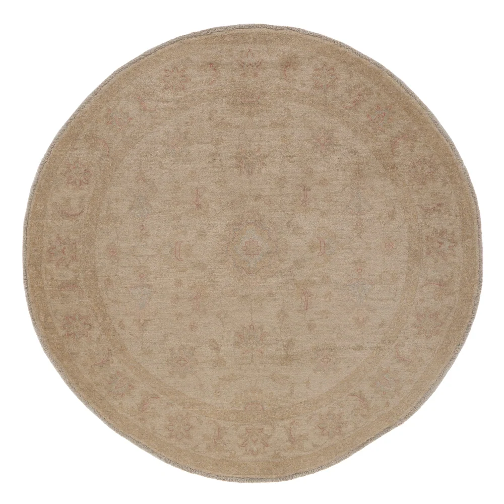 Ziegler Teppe rundt - 152 x 150 cm - lys beige