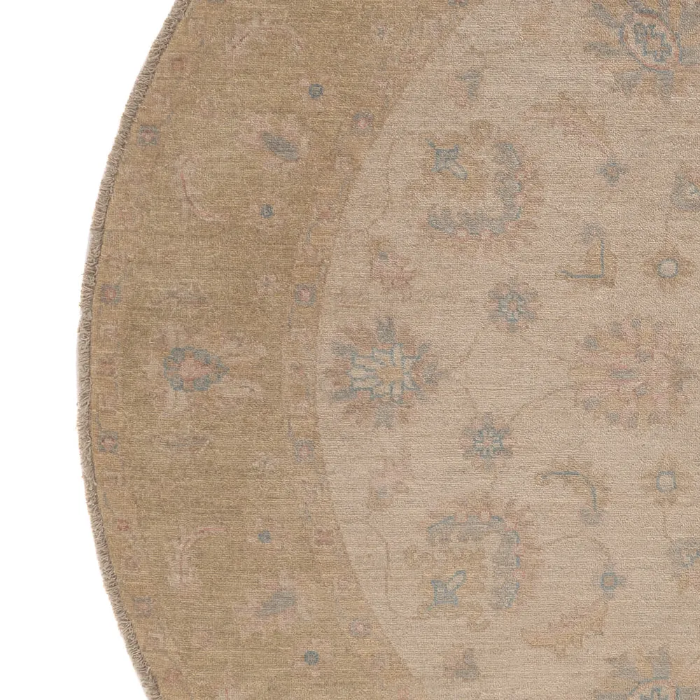 Ziegler Teppe rundt - 200 x 198 cm - lys beige
