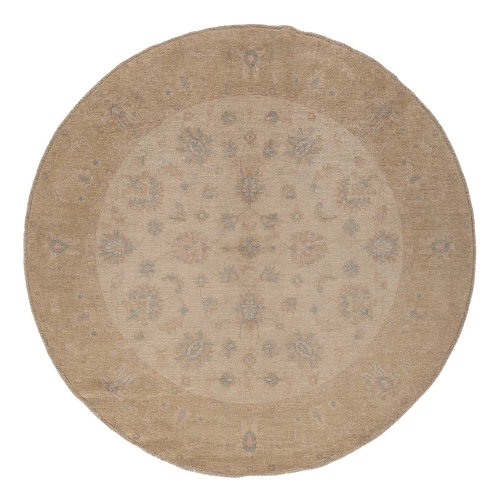 Ziegler Teppe rundt - 200 x 198 cm - lys beige
