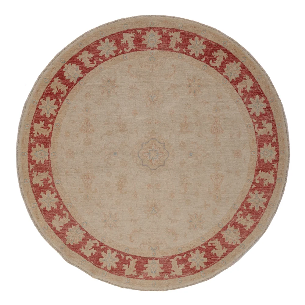 Ziegler Teppe rundt - 206 x 199 cm - lys beige