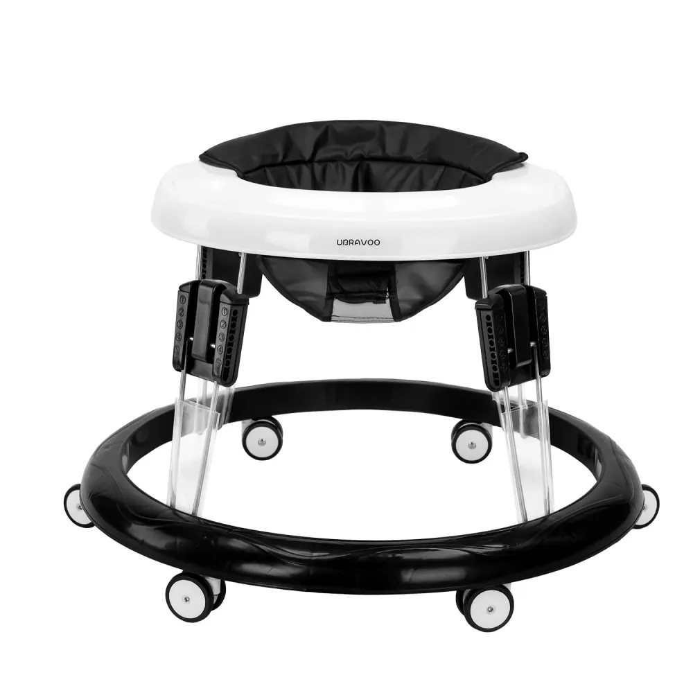 Gåstol Baby 6 Hjul, Høydejusterbar 6–18 Mnd, 15kg, Sammenleggbar – UBRAVOO