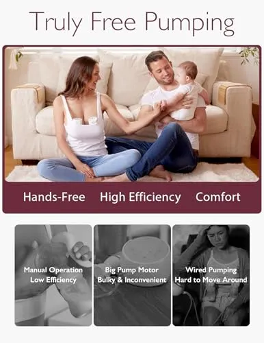 Brystpumpe Trådløs Og Handsfree 1 Stk, Enkel Rengjøring – Momcozy S12 Pro