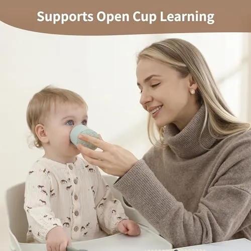 Tutekopp 2oz Silikon Baby 4+ Mnd, LFGB Og BPA-fri, Delikat Lilla Moonkie