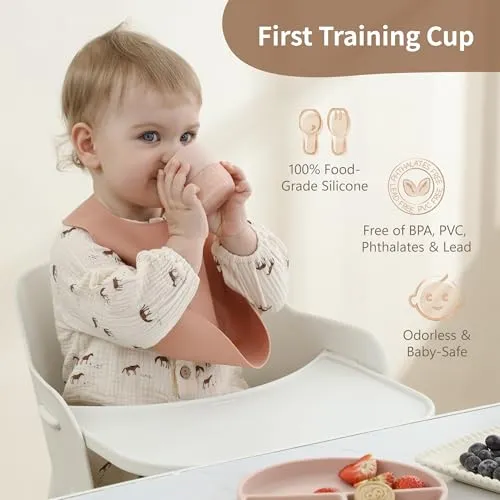 Tutekopp 2oz Silikon Baby 4+ Mnd, LFGB Og BPA-fri, Delikat Lilla Moonkie