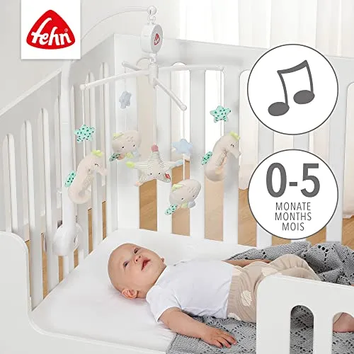 Uro Baby 40x40x65cm Med Musikk Og Sjødyr, Melodi Schlaf Kindlein Schlaf, Fehn