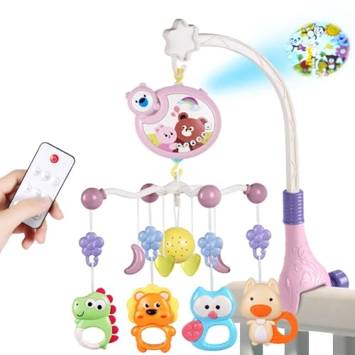 Uro Baby 4,4cm Med Musikk, Lys Og Projektor, Rosa – Aolso