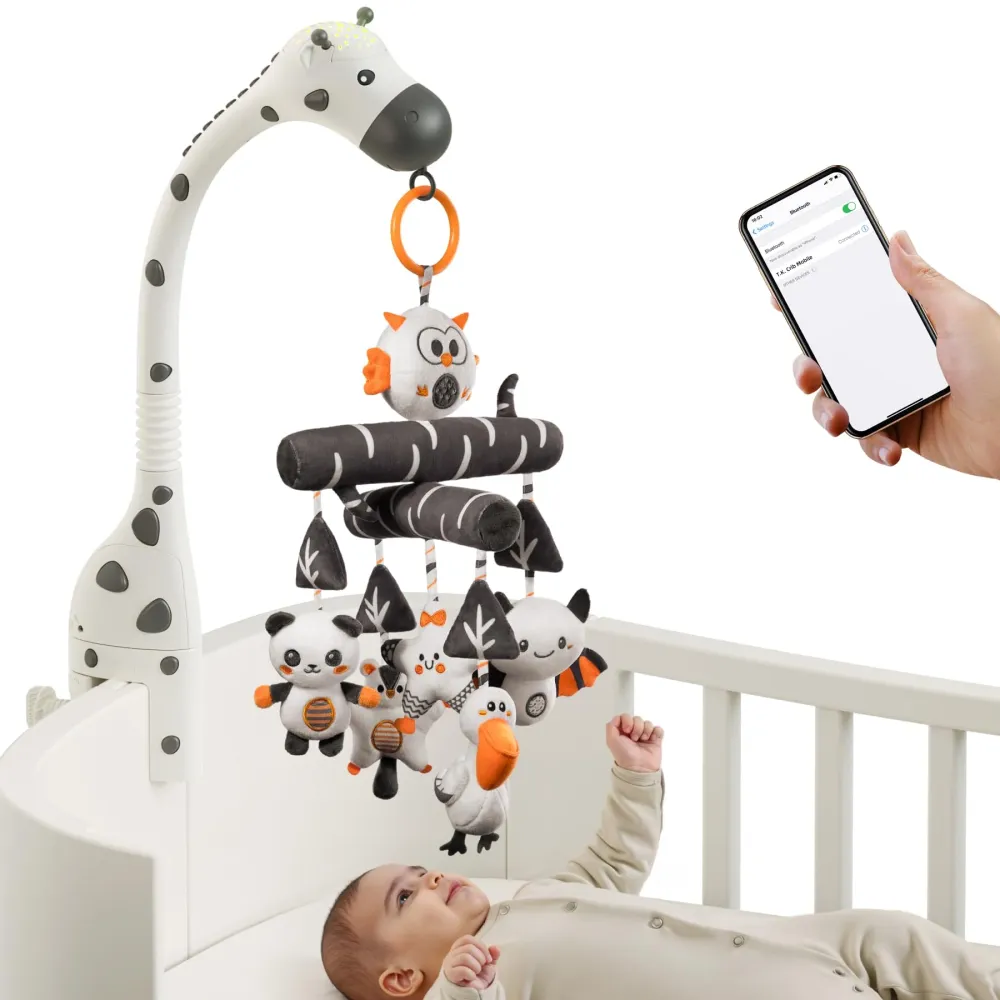 Uro Baby Med Musikk, Lys Og Fjernkontroll, Svart/hvit – TUMAMA 30x16x10cm KIDS