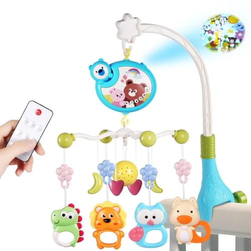 Uro Baby Med Musikk, Lys Og Projektor, Avtagbare Leker – 4,4cm Aolso