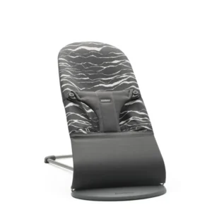 Babygynge ergonomisk sammenleggbar bomull antrasittgrå/nordisk natur BabyBjörn Bliss