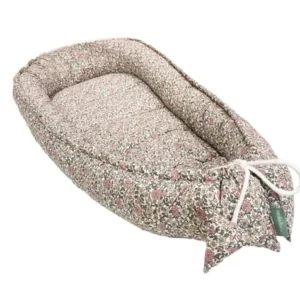 Babynest 100% Bomull 50x90cm, Justerbar Og Pustende, Peony – Molis & Co