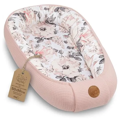 Babynest 50x90cm Bomull, Vendbar Og Regulerbar – Totsy Baby
