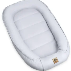 Babynest 55x90cm, Vendbar, 100 % Bomull, Grå – PIMKO Babynest 100 % Baumwolle