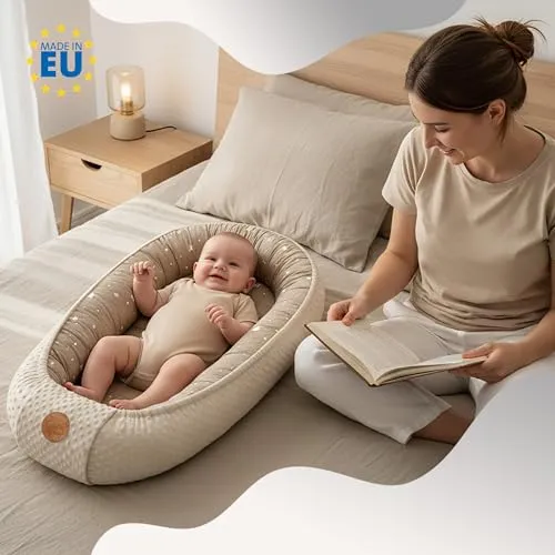 Babynest 90x50cm Varm Og Justerbar, Afryka Khaki – Totsy Baby
