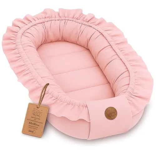 Babynest Bomull 90x50cm Vendbar, Vaskbar – Totsy Baby