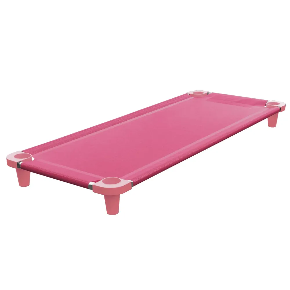 Barneseng Lur 133x54cm, Stabelbar, Rosa Mesh – Acrimet 715.1
