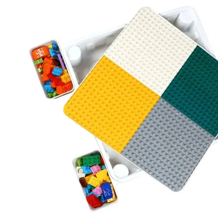 Lekebord 3-i-1 Med 101 Klosser 40x30x30cm Barn Fra 3 År Frilla Koclinka