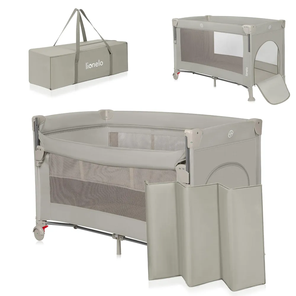 Reiseseng 3-i-1 Med Sideåpning 0–15kg, Beige Lionelo Ellen