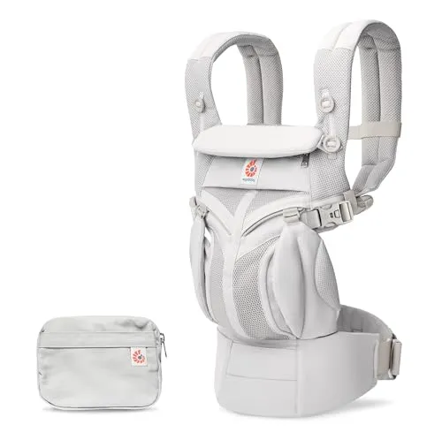 Bæresele ergonomisk nyfødt og baby 3,2–20kg, Pearl Grey mesh, Omni 360 – sklep Ergobaby