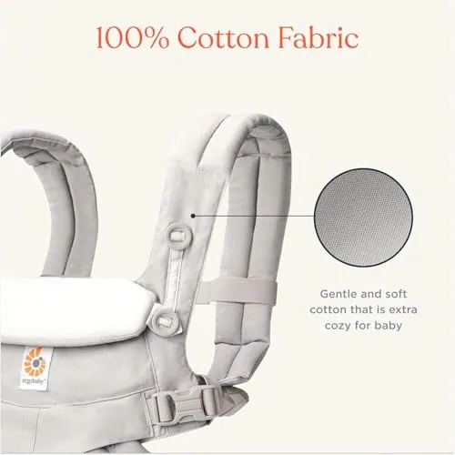 Bæresele ergonomisk nyfødt og baby 3,2–20kg, Pearl Grey mesh, Omni 360 – sklep Ergobaby
