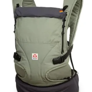 Bæresele Justerbar 3,5–20kg 56–98cm, Økobomull, Salvie – Ruckeli Basic Slim