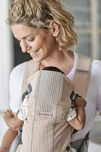 Bæresele Mini 3D-mesh 490g Perlerosa Nyfødt 0–12 Mnd BabyBjörn