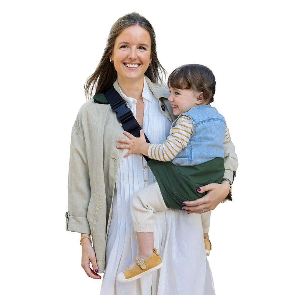 Bæresele Sidebåret 9–22kg, Ergonomisk Og Justerbart, Grønn – Jane Catch