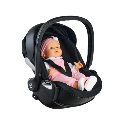 Dukkevogn 2-i-1 med liggedel, svart, 36–42cm dukker Corolle 9000141880