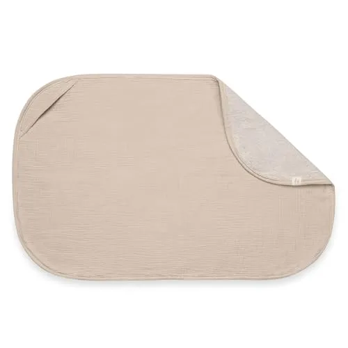 Stellematte Med Trekk 44x69x0,4cm Og Håndkle I Musselin, Beige – Hauck