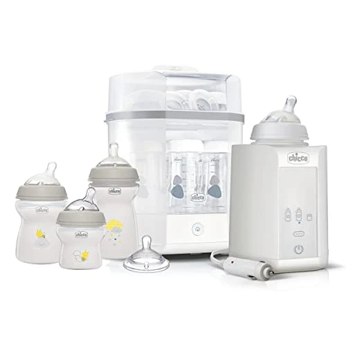 Flaskesterilisator 3-i-1 Med Flaskewarmer Og 3 Flasker 3W Chicco