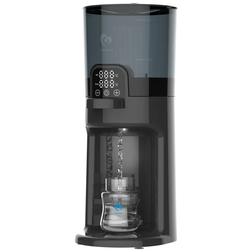 Flaskevarmer Med LED-display Og Avtakbar 1,7L Vanntank, Nattlys – Bellababy
