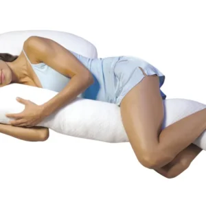 Gravidpute Ergonomisk J-form, Pustende, Vaskbar 132x63,5x15cm Dreamolino