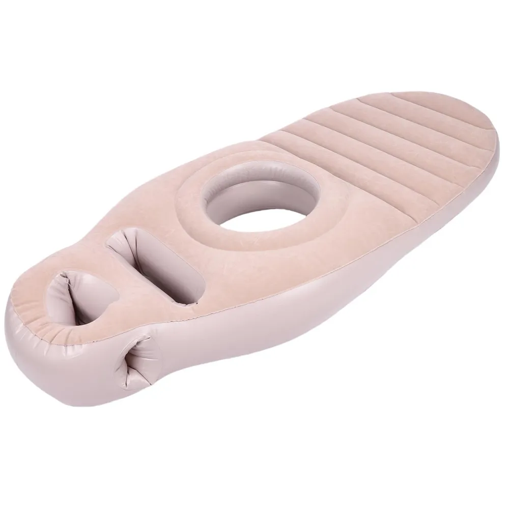 Gravidpute Oppblåsbar Med Mageåpning 165cm PVC Grey WOHPNLE