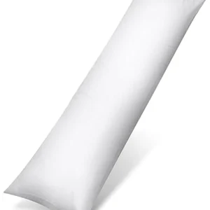 Kroppspute sidesoving 40x145cm, gravidstøtte, hvit – Utopia Bedding