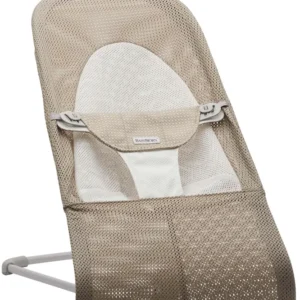 Babybjørn Vippestol Grå/beige Mesh, Opptil 13kg, Ergonomisk – BabyBjörn 5144