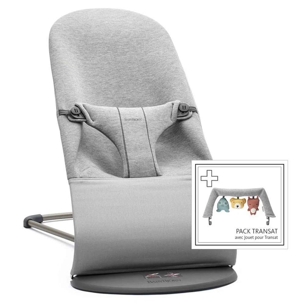 Babygynge Ergonomisk, Sammenleggbar, 53cm Lys Grå – BabyBjörn 606072