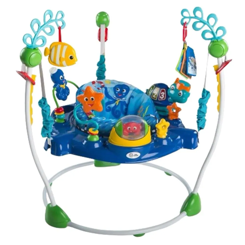 Babygym Med Hoppesete 11kg Og 360° Aktiviteter, Blå – Baby Einstein 10455