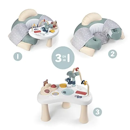 Babystol Oppblåsbar Med Interaktivt Bord 66x70x41,8cm Little Smoby 7600140103