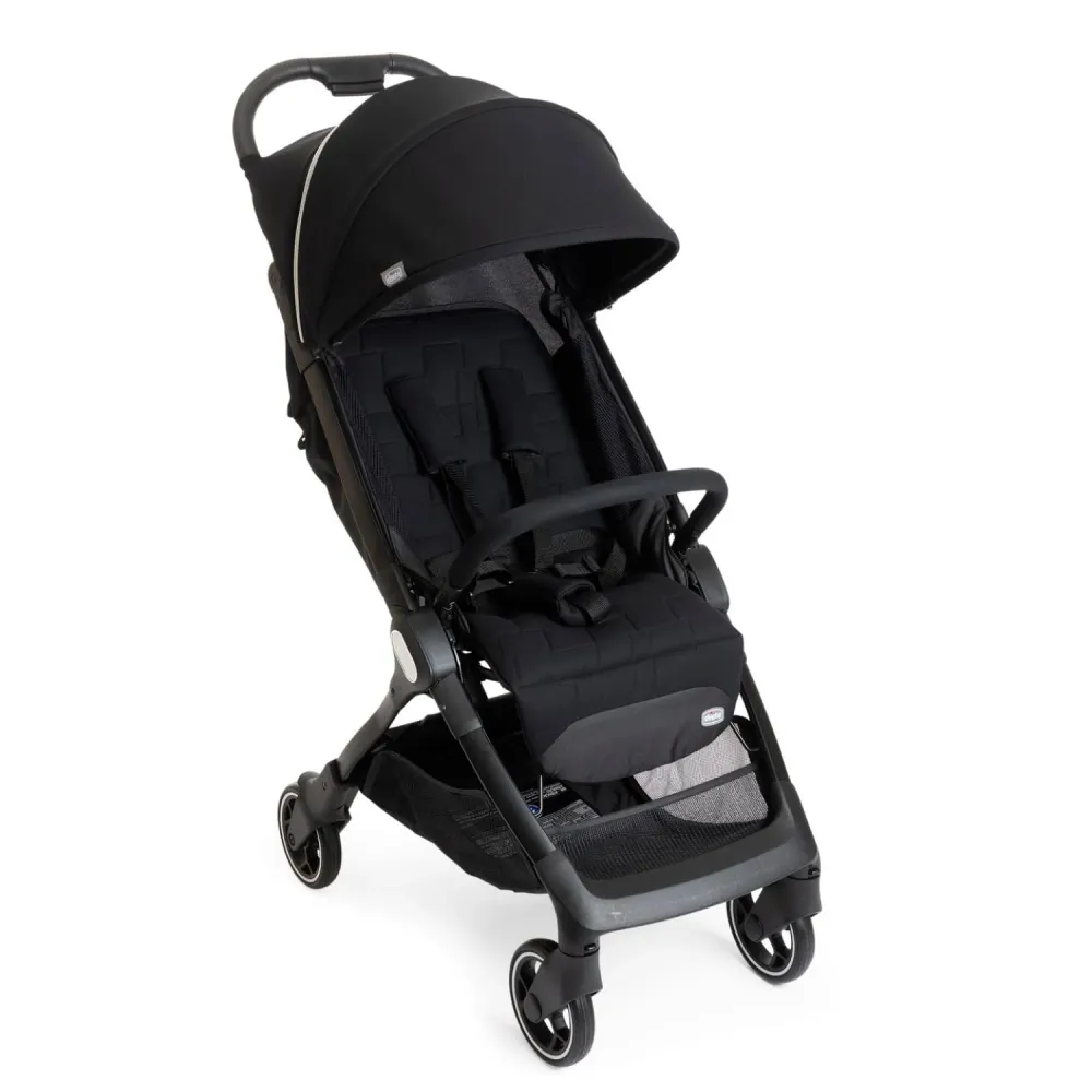 Barnevogn Lett Sammenleggbar 22kg, Liggestilling, Svart Chicco We